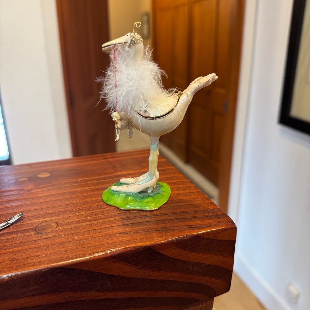 Patience Brewster Krinkles Stork with hinged jewel boxy - Picture 5 of 6